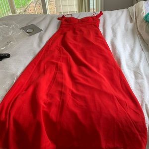 Off the shoulder a line sweetheart bridesmaid dress